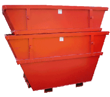 Multi-Purpose Skip with Fork Lift Pockets to Base